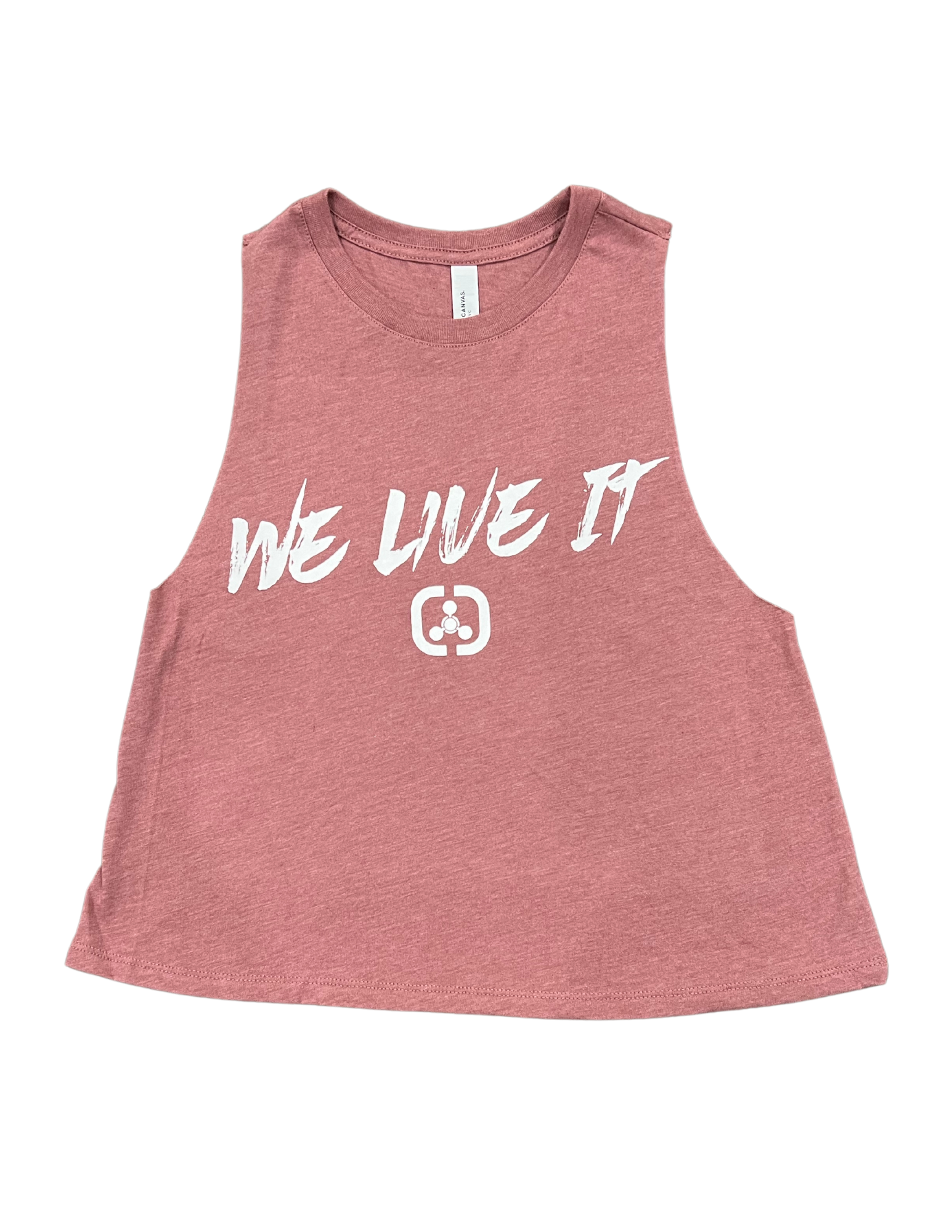 WE LIVE IT CROP TANK