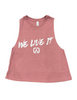 WE LIVE IT CROP TANK