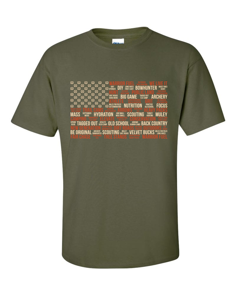 Outdoorsman Flag T-Shirt